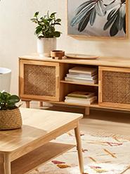 Rattan Entertainment Unit