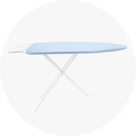 Ironing Board with Hanger and Iron Holder