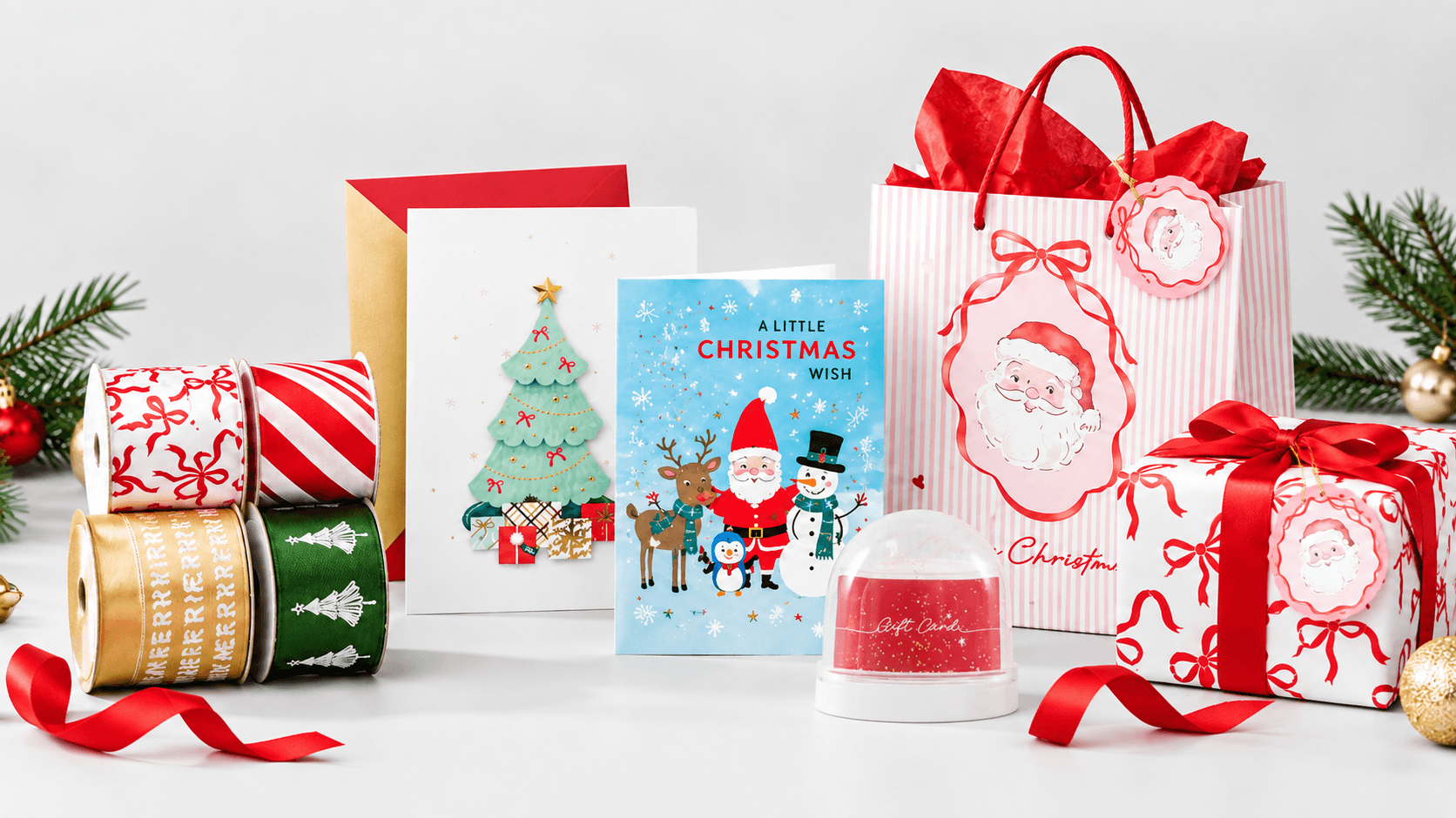 Christmas Party, cards and wrapping