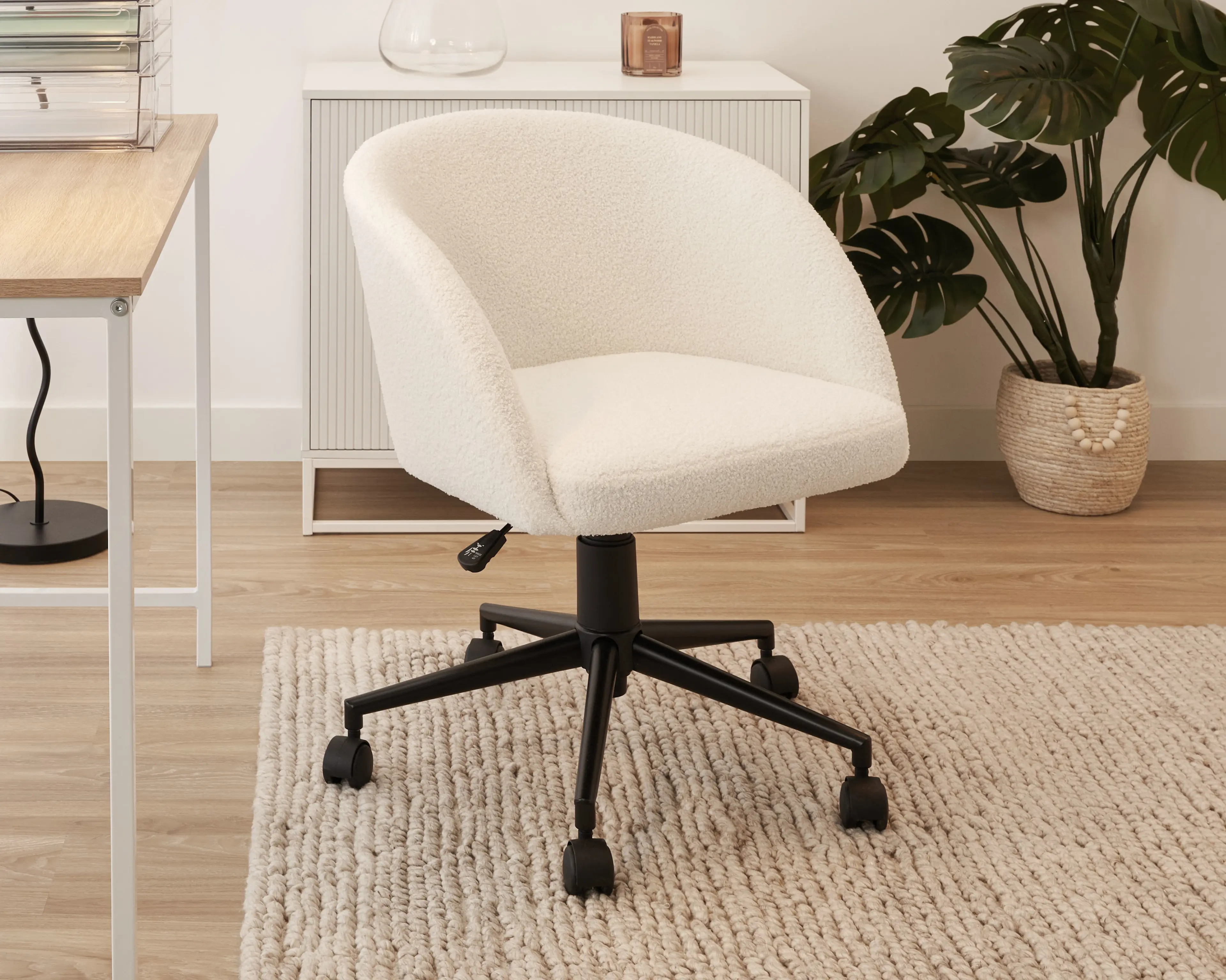 Boucle Home Office Chair