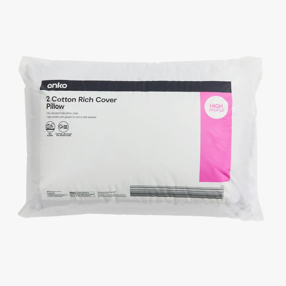 High profile pillows