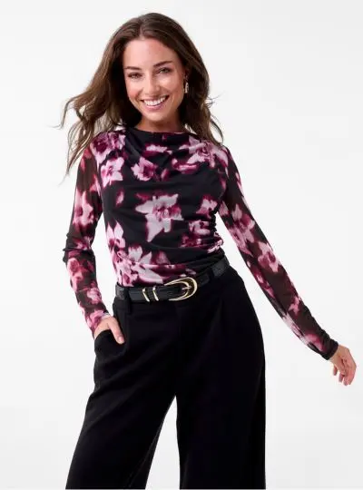 Floral top womens shop the look