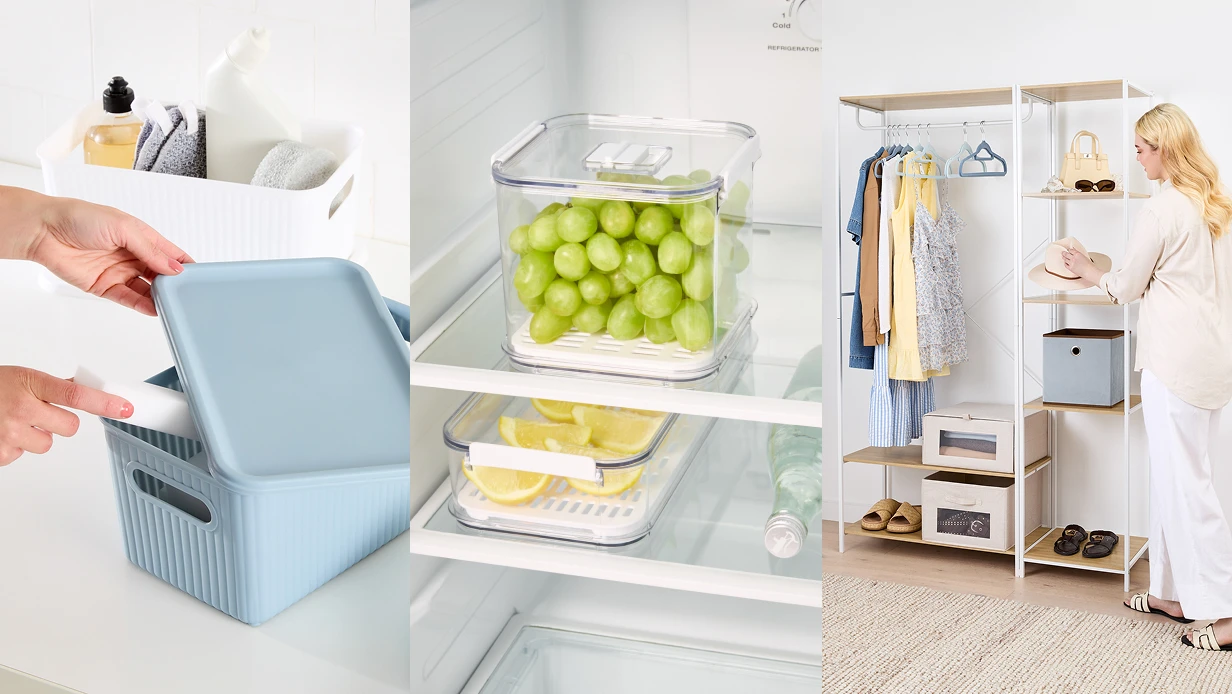 Shop Storage Essentials for a clutter free home