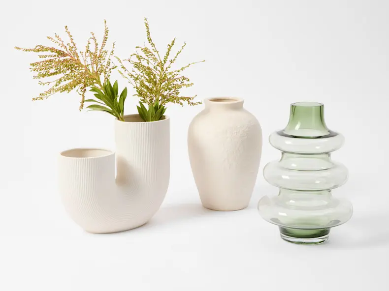 3 home decor vases