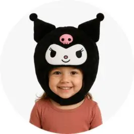 Sanrio Kuromi Plush Head Mask - Age