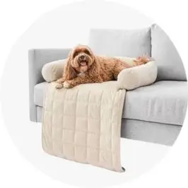 Pet Corduroy Couch Topper - Single Bed, B