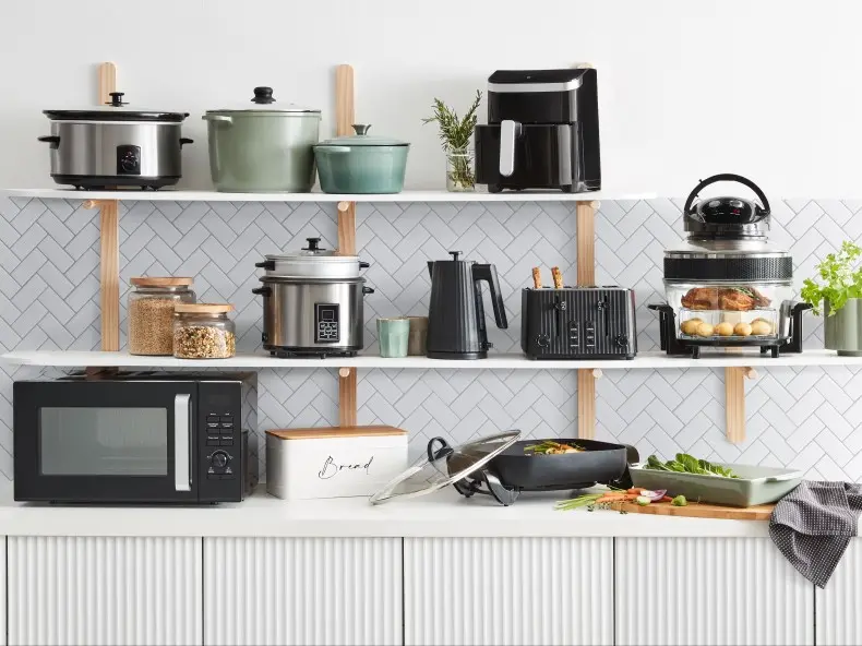 group shot of a selection of kitchen appliances