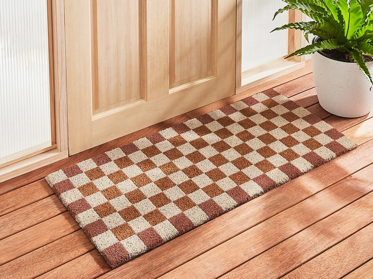 Checkerboard Doormat - B