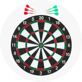 Dartboard with D
