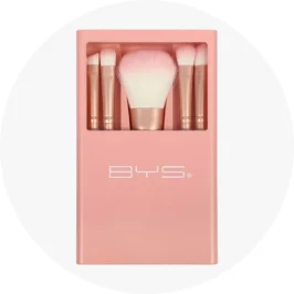 BYS Queen Bee 5 Piece Makeup Brush Kit - Rose 