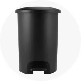 50L Plastic Rubbish Bin - B