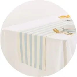 Blue Stripe Table Runner