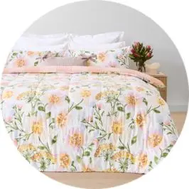 Belle Cotton Rich Reversible Comforter Set - Single