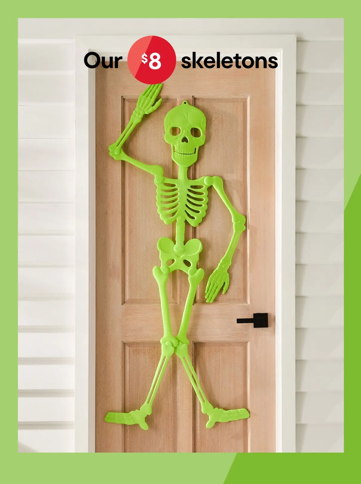 Halloween Skeleton Door Decoration $8