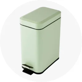 5L Slim Line Bin - Sage