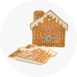 2 Pack Gingerbread House Serve 