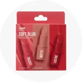 OXX Cosmetics 3 Piece Soft Blur Lipstick 