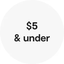 $5 & under