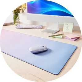 Desk Mat - Purple O