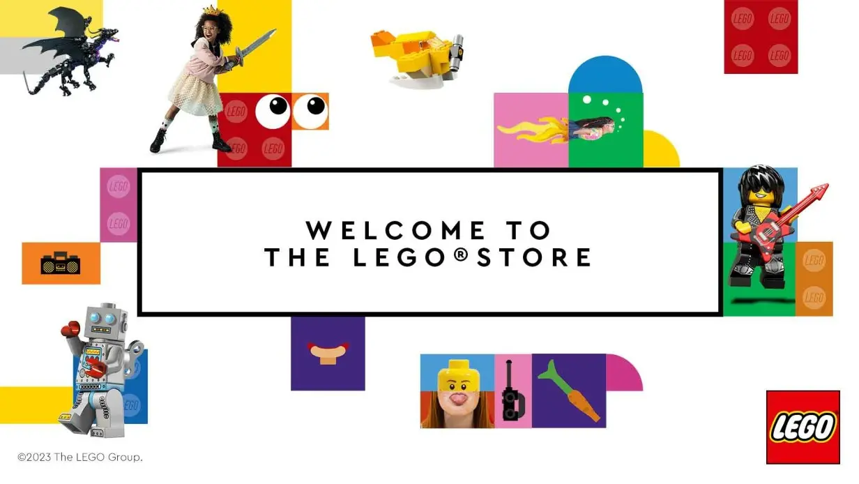 Welcome to the LEGO Store Banner