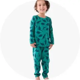 Boy Wearing Knit Pyjama Set