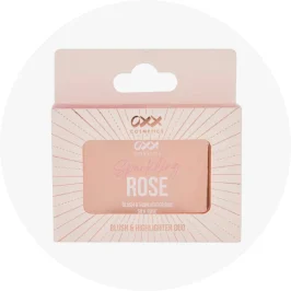 OXX Cosmetics Sparkling Rose Blush and Highlighter Duo Set - Silk 