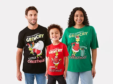 The Grinch themed t-shirts for the whole family