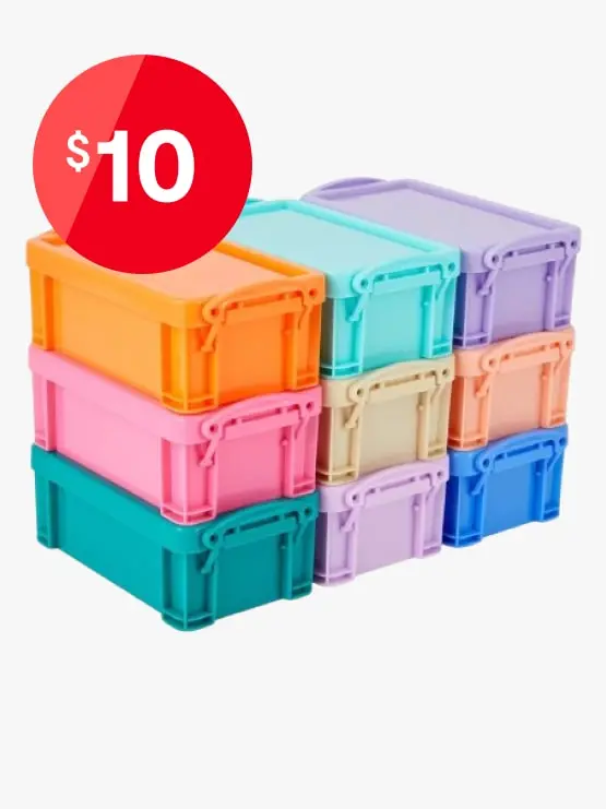 9 Pack Craft Storage Bins