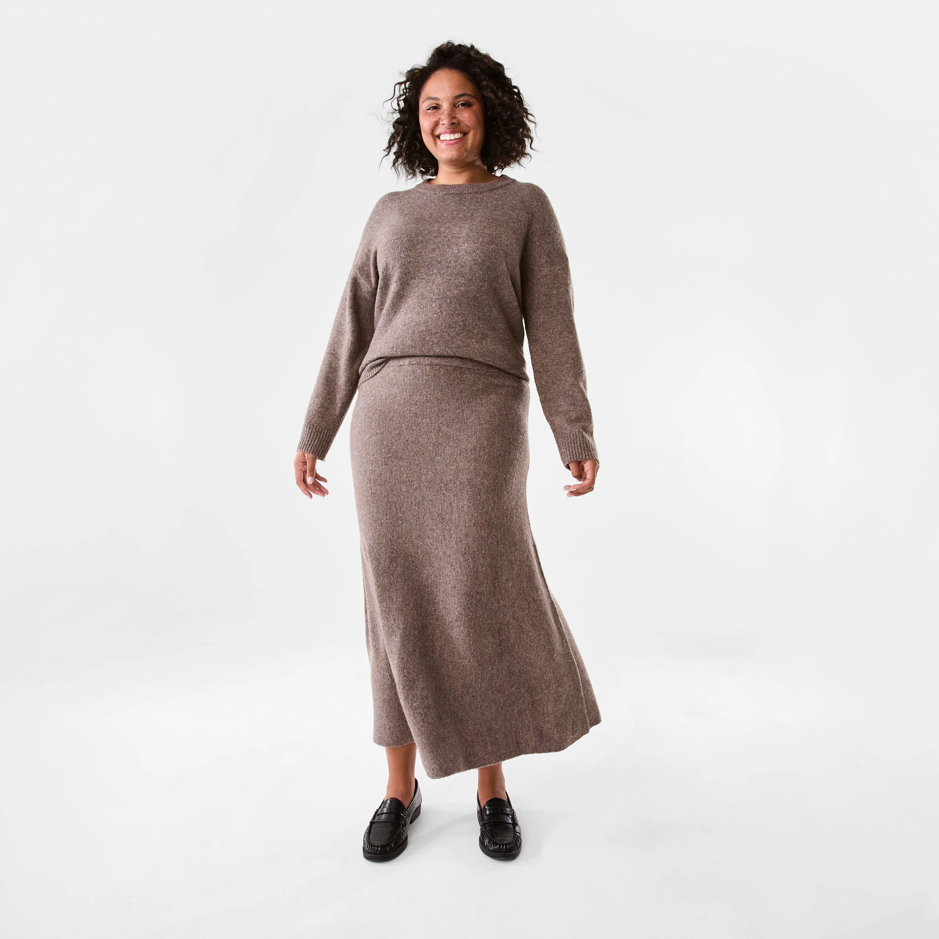 True Knit A-Line Maxi Skirt