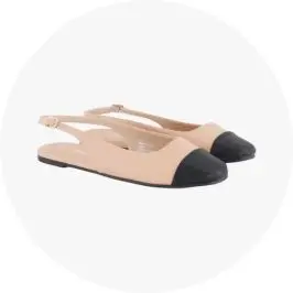 Ballet Toe Cap Slingback F