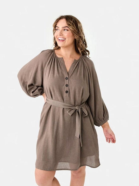 Elbow Sleeve Linen Blend Mini D