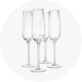 4 Ripple Flute Gla
