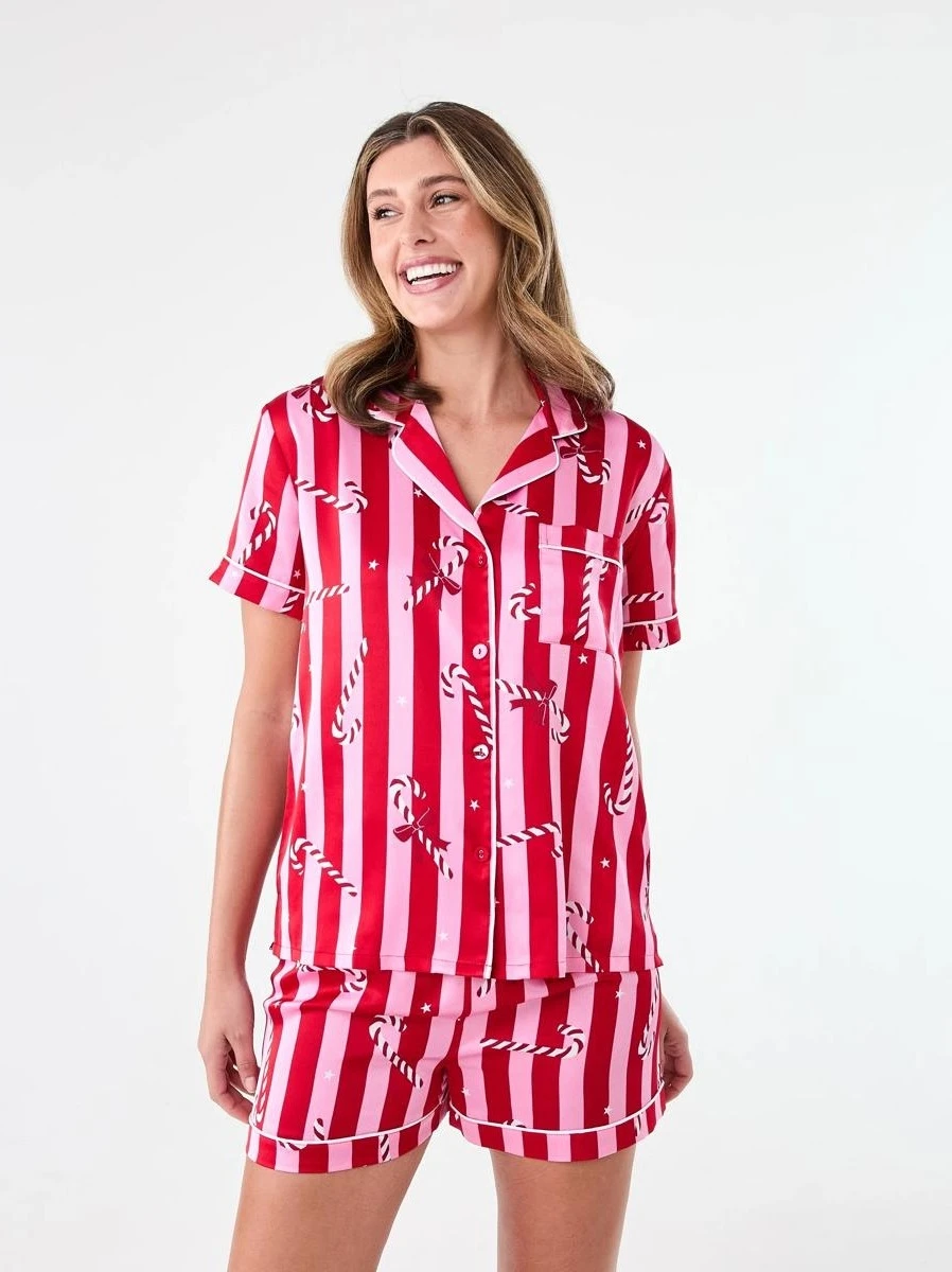 Mini Me Christmas Satin Pyjama