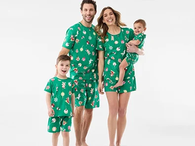 Family matching Christmas sleepwear - Kenzie bear themed