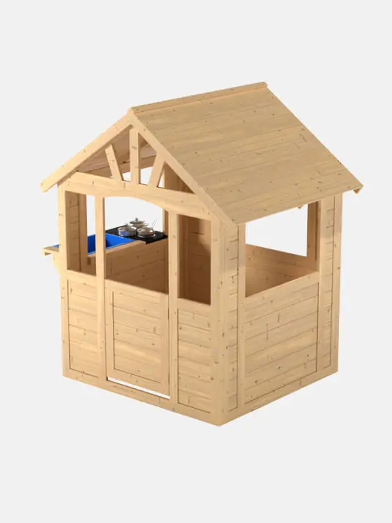 Wooden Cubby House with Kit