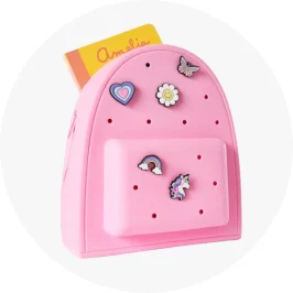 Kids Pink Mini Backpack with Ch