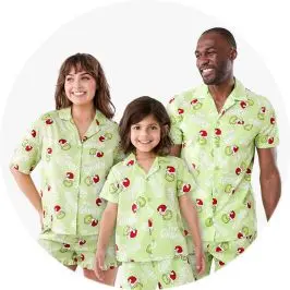 The Grinch License Christmas Woven Family Matching Pyjama