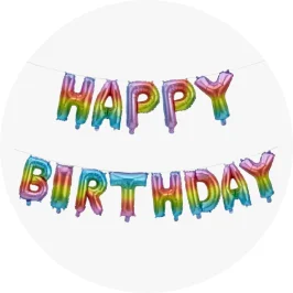 Happy birthday balloons letter gar