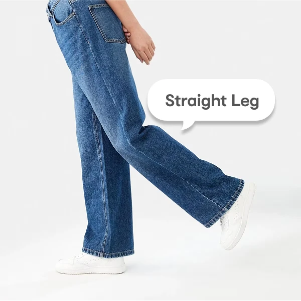 Straight Leg Jeans fit