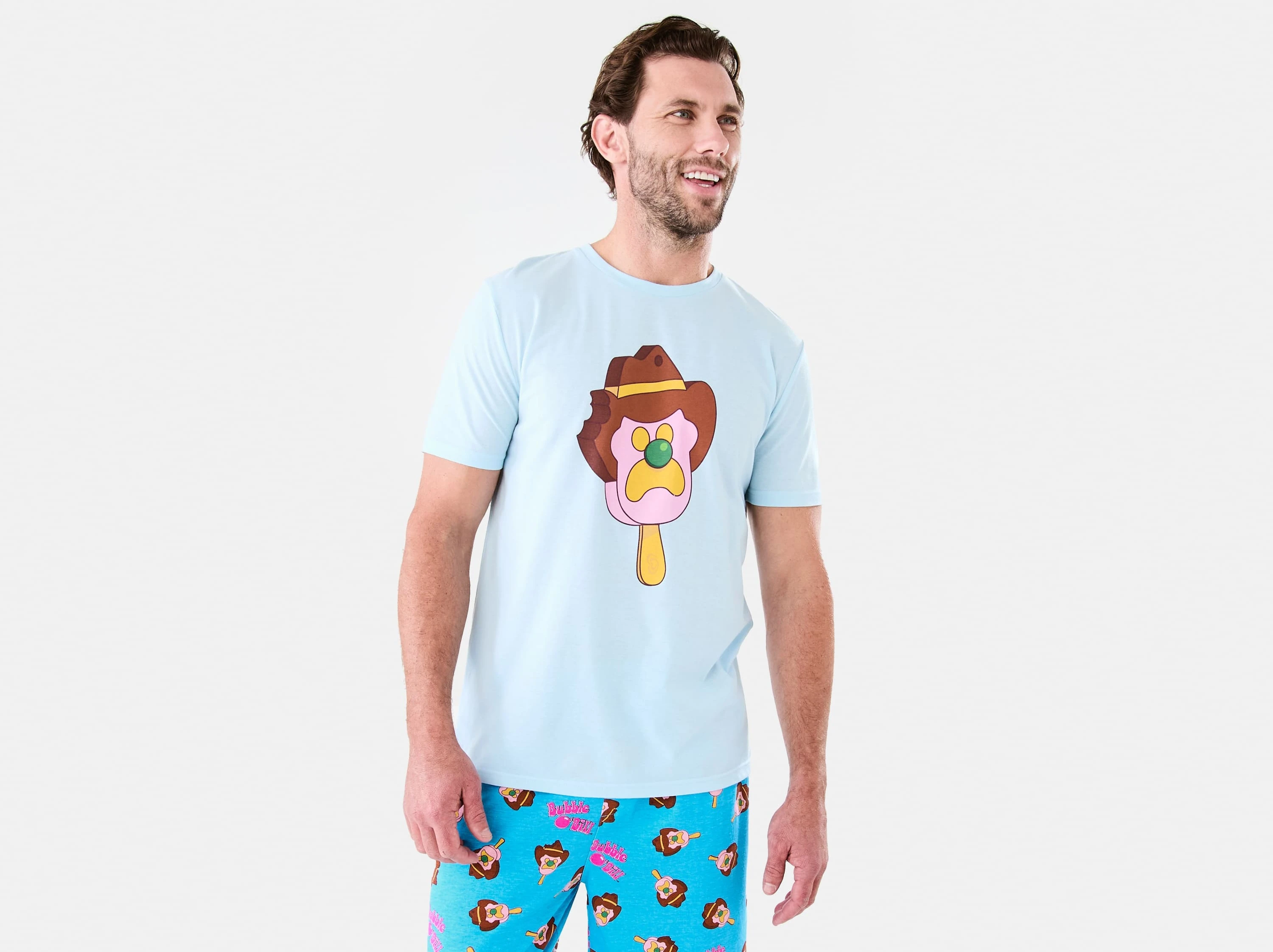 Man wearing License Short Sleeve Pyjama