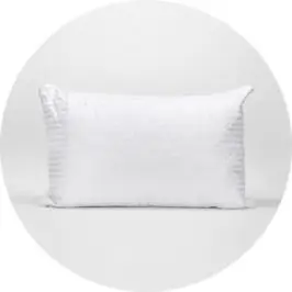 Luxury Quilted Pillow - High Profile, White