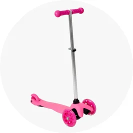 Light Up Wheel Tilt and Turn Scooter - Pink