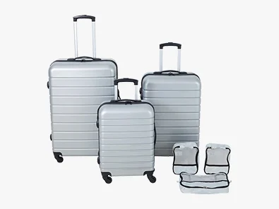 6 Piece Family Luggage Set - Silver