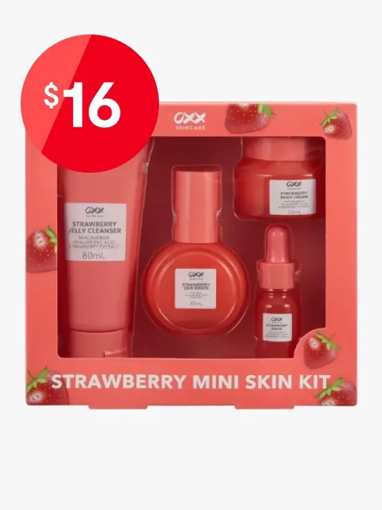 OXX Skincare Strawberry Mini Skin Kit