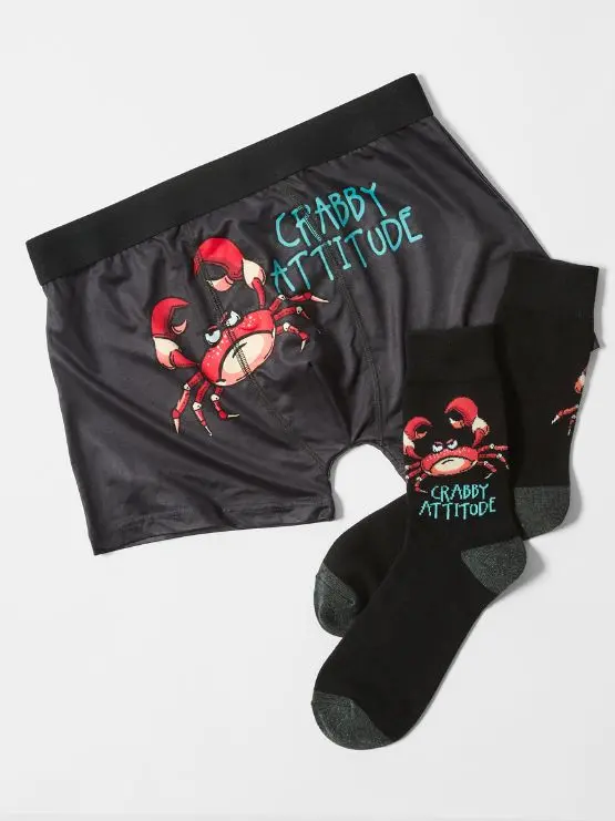 Mens Trunks and Socks Set- Bear