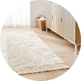 Shaylah Rug - White, Small - 140cm x 