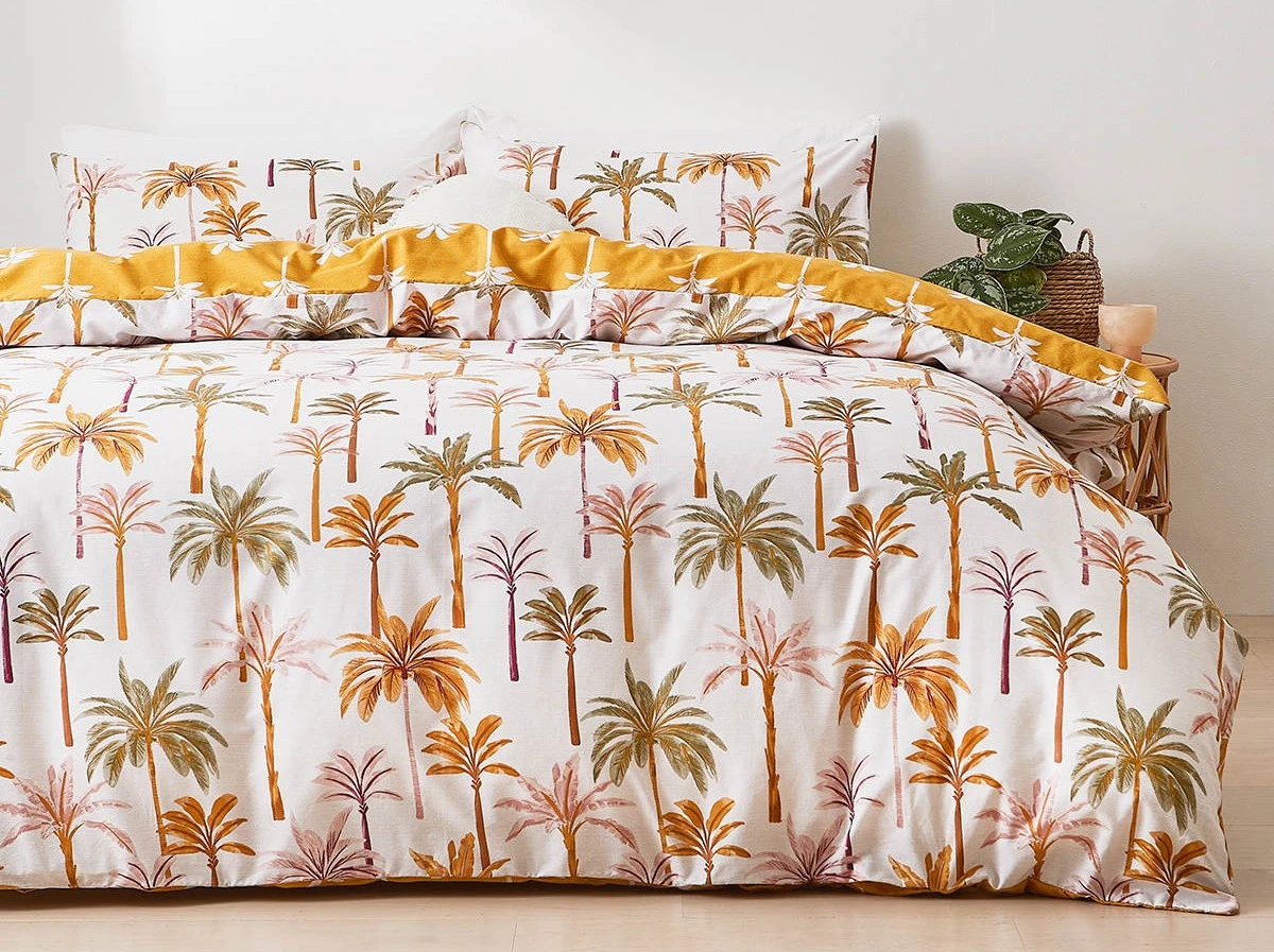 tropical themed quilt cover