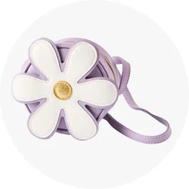 Kids Daisy Shape Purple Colour Mini Crossbody