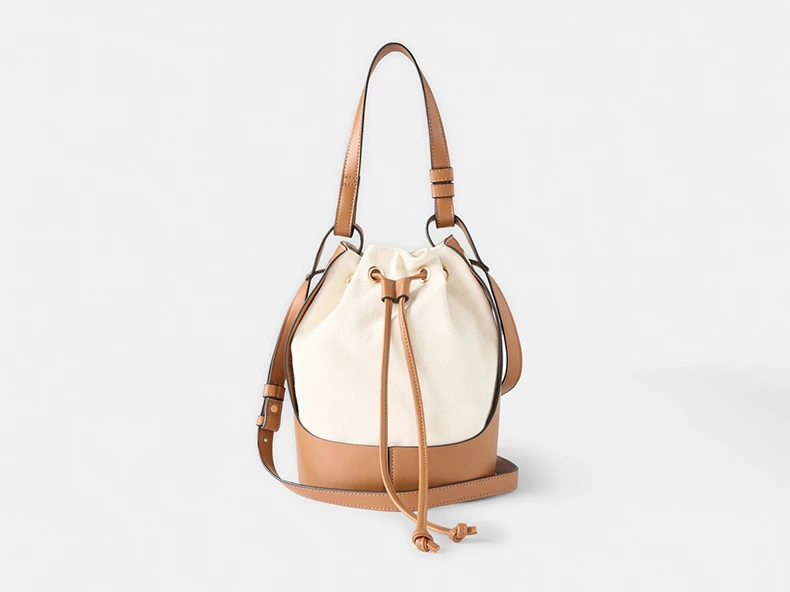 Canvas Bucket Bag