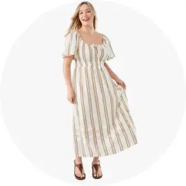 Womens Short Sleeve Tie Front Midi D